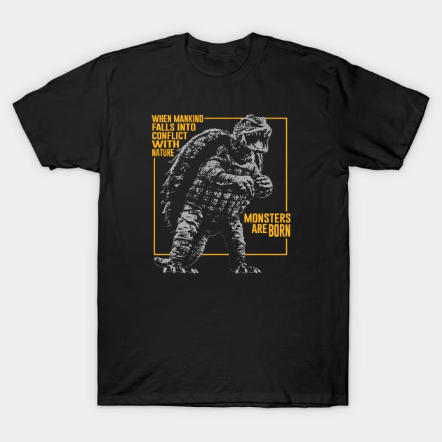 GAMERA - Monsters are born T-Shirt by KERZILLA